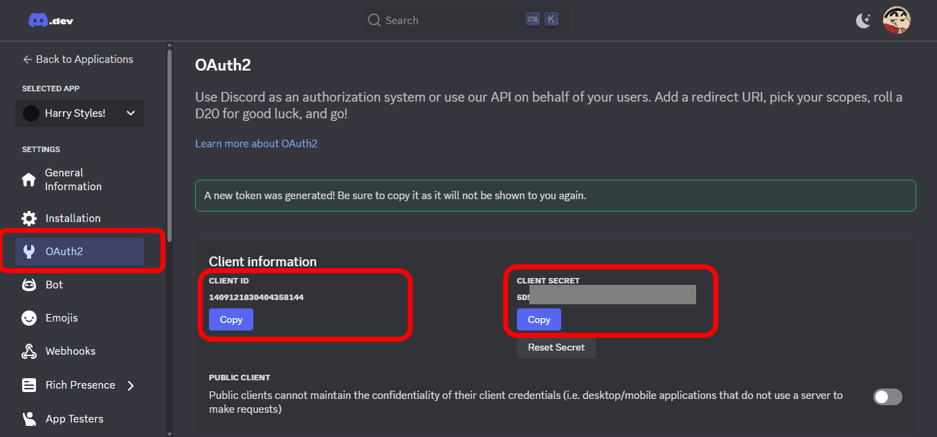 setting up, linked role